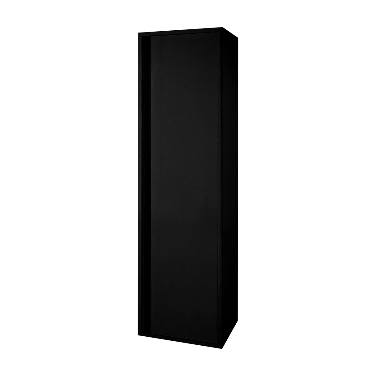 ALONI Sally kolomkast in mat zwart, modern en strak design voor in de badkamer.