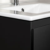 Aloni Sally 100cm Onderkast - Luxe Badkamerkast Mat Zwart