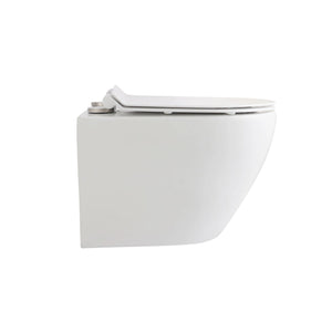 Complete Creavit toiletset met compact randloos Aloni toilet en wit Spa bedieningspaneel.