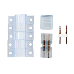 Anschlussset für 230V LED-Streifen - IP65 Wasserdicht - Inklusive Stecker & Clips