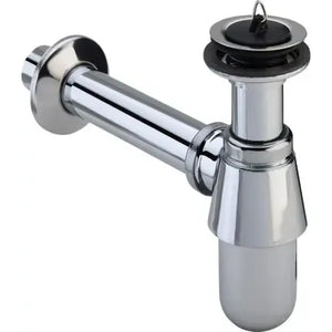 Viega Plugbekersifon 5/4" met Muurbuis & Rozet – Chroom