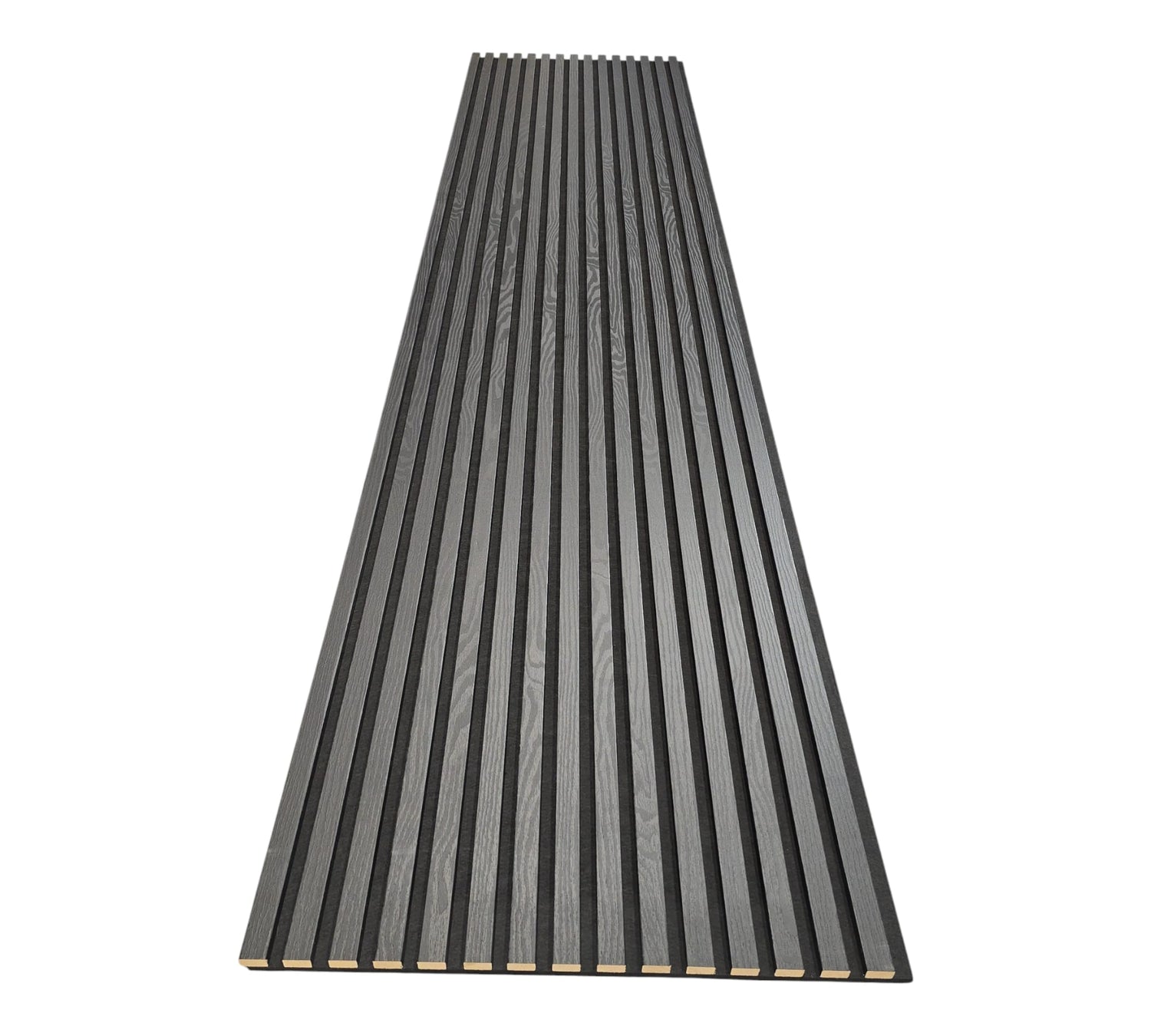 Akoestisch Wandpaneel Zwart - 270 cm x 60 cm | Luxe Design - Driezijdig houtfineer