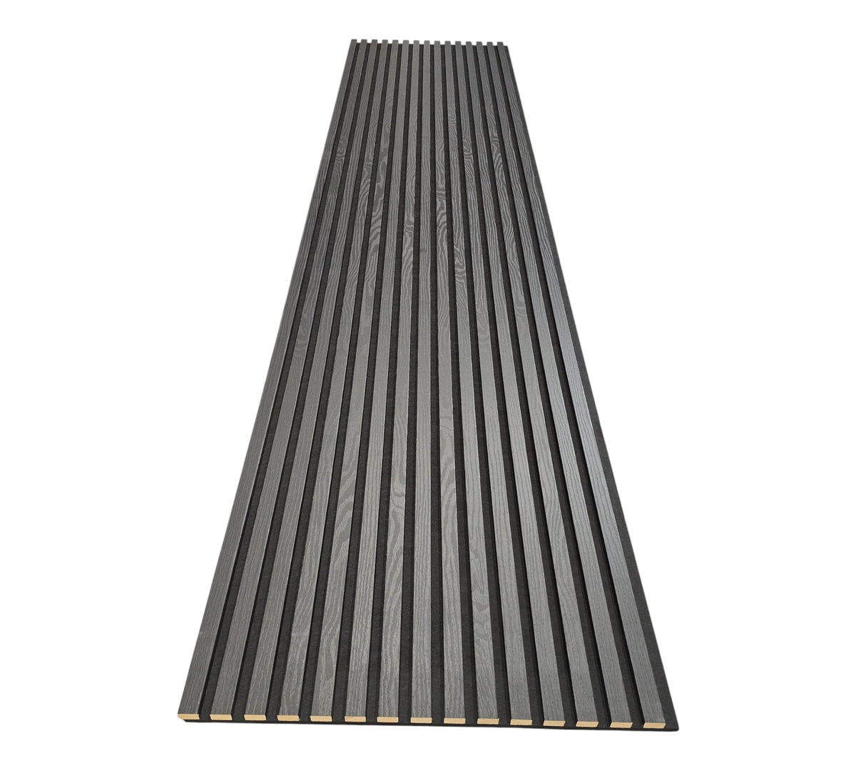 Akustik-Wandpaneel Schwarz - 270 cm x 60 cm | Luxusdesign - Dreiseitiges Holzfurnier