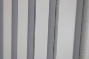 Akoestische Wandpaneel - Wit - Driezijdig houtfineer - 275 cm x 60 cm