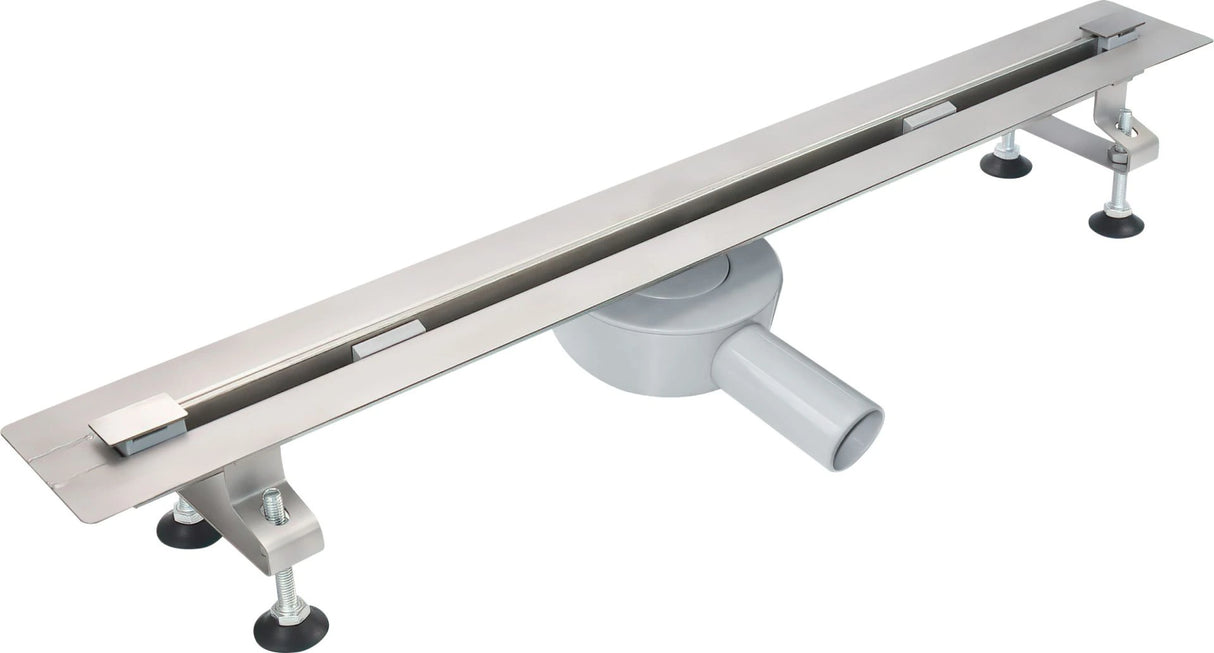 Easy Drain - Compact 30 - Stainless steel shower channel - with stainless steel slot grate 