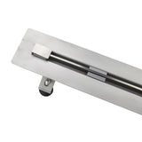 Easy Drain - Compact 30 - Stainless steel shower channel - with stainless steel slot grate 
