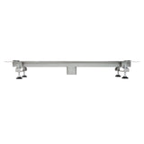 Easy Drain - Compact 30 - Stainless steel shower channel - with stainless steel slot grate 