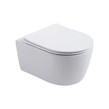Aloni PRO Hangtoilet Randloos – Compact 49 cm – Soft Close & Quick Release – Glanzend Wit