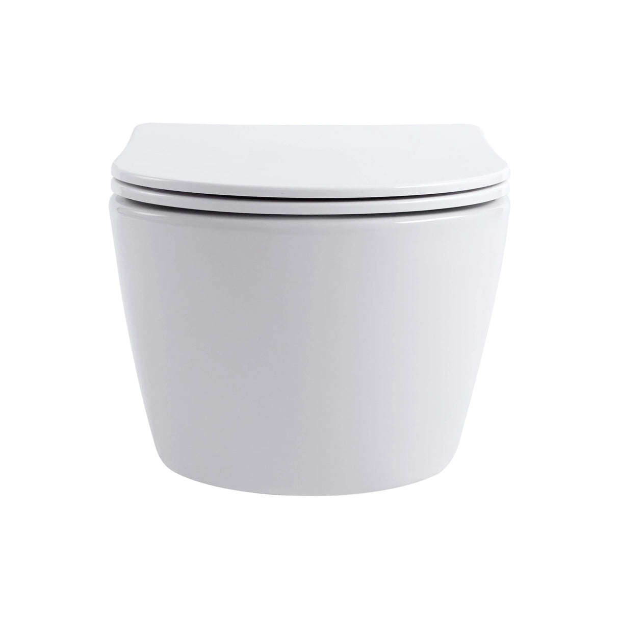 Aloni PRO Hangtoilet Randloos – Compact 49 cm – Soft Close & Quick Release – Glanzend Wit