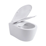 Aloni PRO Hangtoilet Randloos – Compact 49 cm – Soft Close & Quick Release – Glanzend Wit