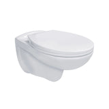 Comfort Line - Corto Wall-mounted toilet Combipack without flushing rim - White