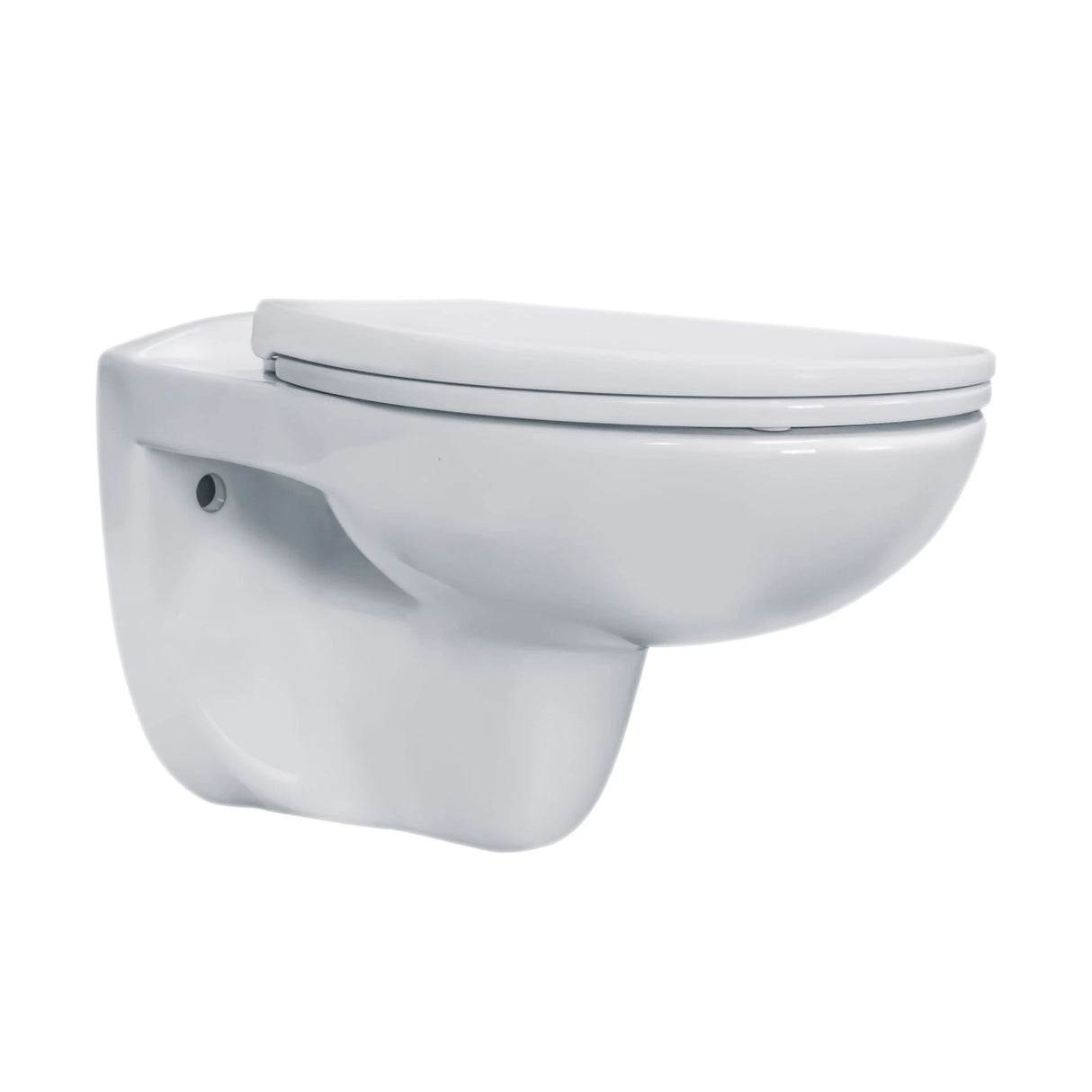 Comfort Line - Corto Wall-mounted toilet Combipack without flushing rim - White