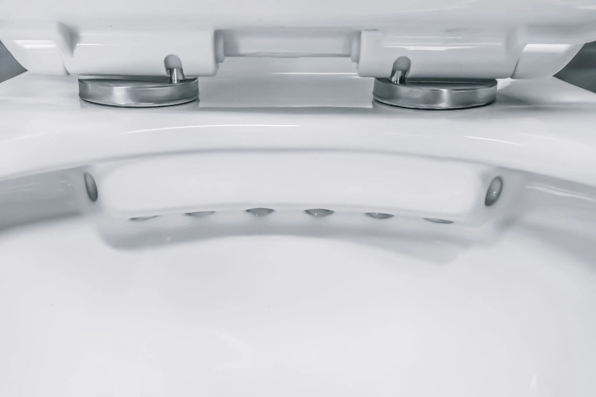 Comfort Line - Corto Wall-mounted toilet Combipack without flushing rim - White