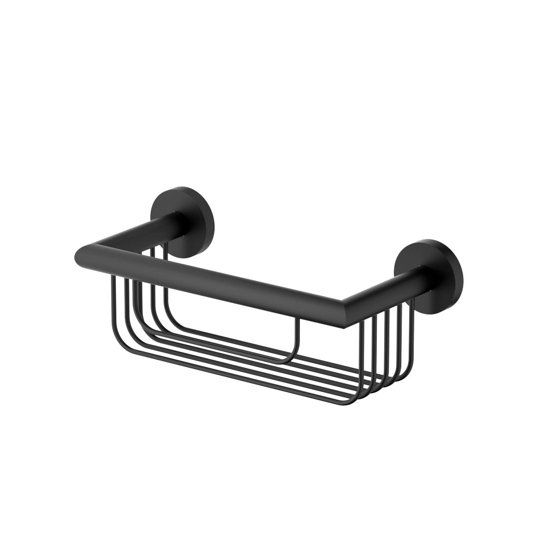 Duschablage 30 cm – Mattschwarz, Chrom, Gunmetal Grau oder Gebürstetes Gold