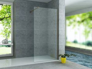 Wall Profile 200 cm - For Shower Screen – Brushed Gold