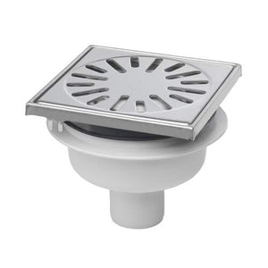 Aquaberg - ABS Drain 150x150 mm Bottom Outlet 50 mm with Stainless Steel Top