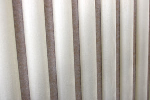 Akupanel - Wildlederfilz Wandpaneel - 260x60 cm - Dreiseitig bearbeitet - Beige/Taupe