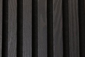Akustik-Wandpaneel Schwarz - 270 cm x 60 cm | Luxusdesign - Dreiseitiges Holzfurnier