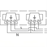 Buitenstopcontact – Dubbel – Opbouw – Geaard – IP54 waterdicht