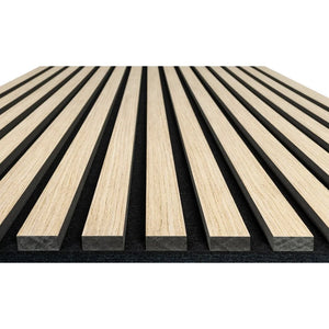 Akustik-Wandpaneel - Helle Eiche - Light Oak - 260 cm x 60 cm