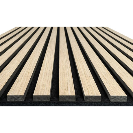 Akoestische Wandpaneel - Licht Eiken - Light Oak - 260 cm x 60 cm