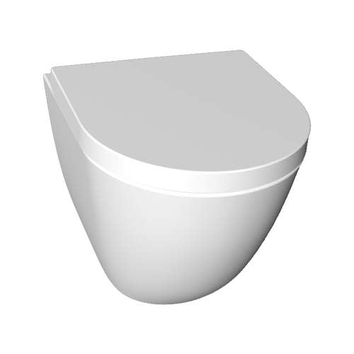 Comfort Line - Corto Wandcloset Combipack zonder spoelrand - Wit