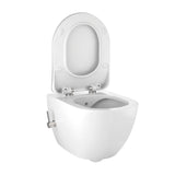 Comfort Line - Corto Wall-mounted toilet Combipack without flushing rim - White