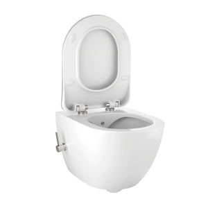 Creavit Rimoff - Wand-WC mit Bidetfunktion – Mattweiß