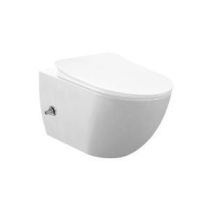 Creavit Rimoff - Wand-WC mit Bidetfunktion – Mattweiß