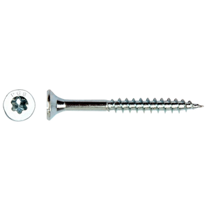 PGB-Fasteners spaanplaatschroef 3.5x25mm deeldraad torx 15 verzinkt gehard staal vensterdoos - Bouwshop Utrecht