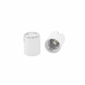E27 fitting lamphouder – zwart/wit met klikbevestiging