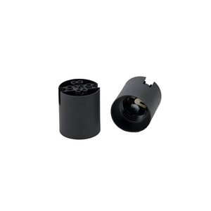 E27 fitting lamphouder – zwart/wit met klikbevestiging