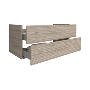 Elite Onderkast 120 cm – Licht Hout met Horizontaal Reliëf