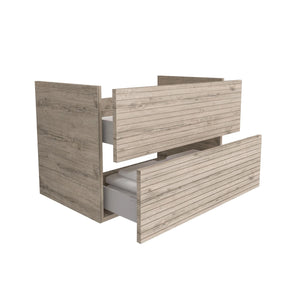 Elite Unterschrank 80 cm – Helles Holz mit horizontaler Prägung