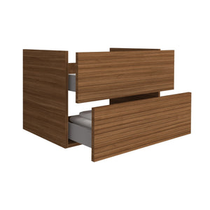 Elite Unterschrank 80cm – Walnuss-Holzoptik mit horizontaler Prägung
