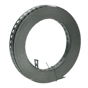 FG gaatjesband recht 17mm breed 0,8mm dik sendzimir verzinkt staal rol 10 meter - Bouwshop Utrecht