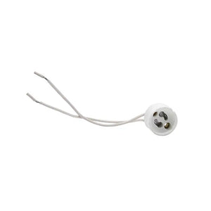Fitting GU10 – Keramisch Wit – 15 cm kabel