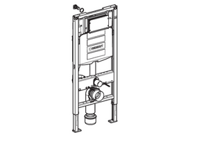 Geberit Duofix WC element with Sigma Concealed Cistern - 12cm (UP320)