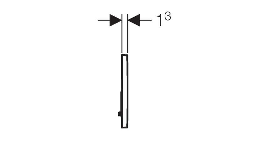 Geberit Sigma - 01 actuator plate - Sigma 01 DF - front-operated