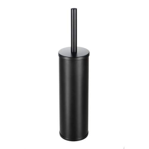 Geesa Nemox - Black Toilet brush set Black - Wall mounting stainless steel with lid 