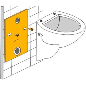 Geberit Duofix toilet element with Sigma reservoir 12cm (UP320)