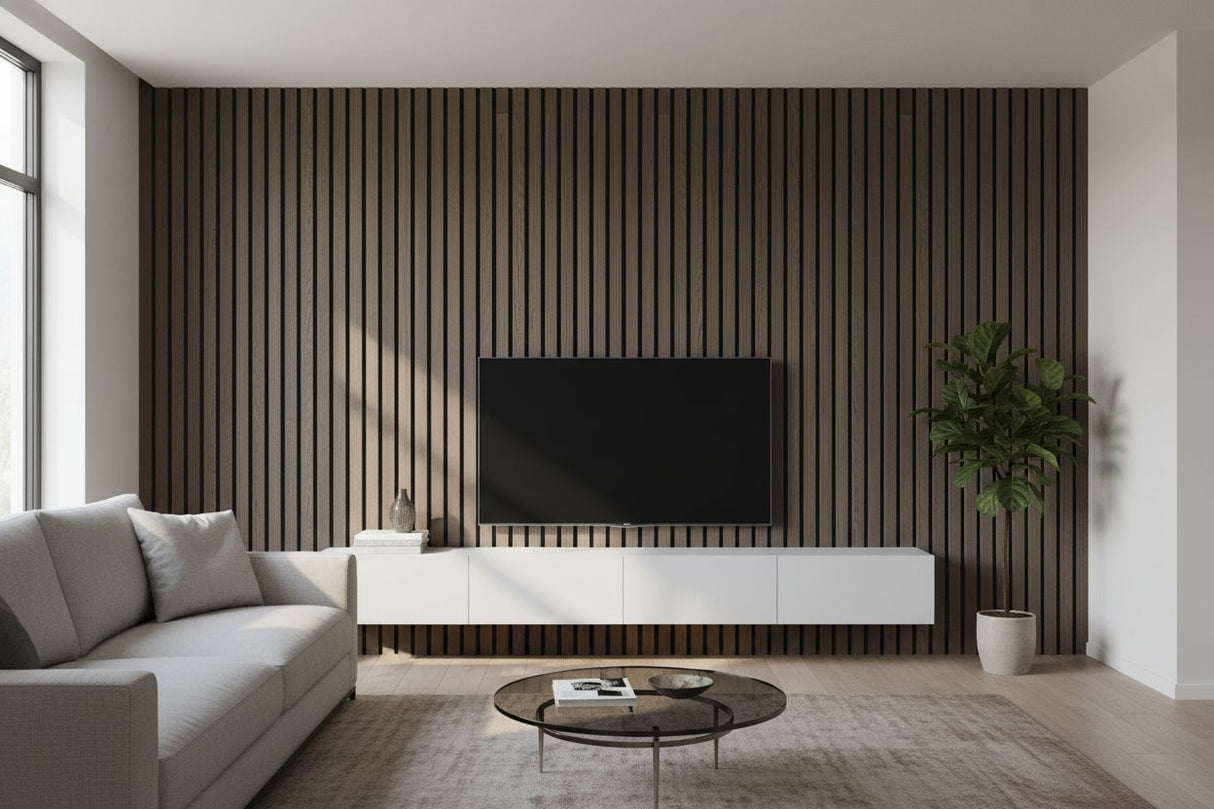 Acoustic Wall Panel - Anthracite - 280 cm x 60 cm