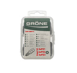 Gröne Bitset – 12-delig – PH1, PH2 & PH3 (25mm)