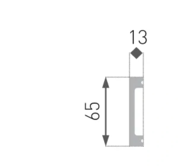 Intero Deurframe Strip HD-1 van hard geëxtrudeerd polystyreen voor deurposten