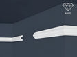 HW2 decoratieve wandsierlijst en perklijst van wit polystyreen, 2 meter lengte.