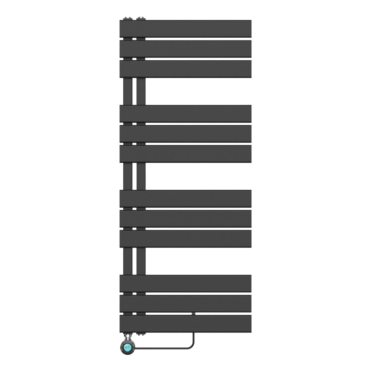 Handdoekradiator Elektrisch Links Aansluiting/Comb Zwart of wit 1600x500 mm 755W & 1200x500 mm 593W