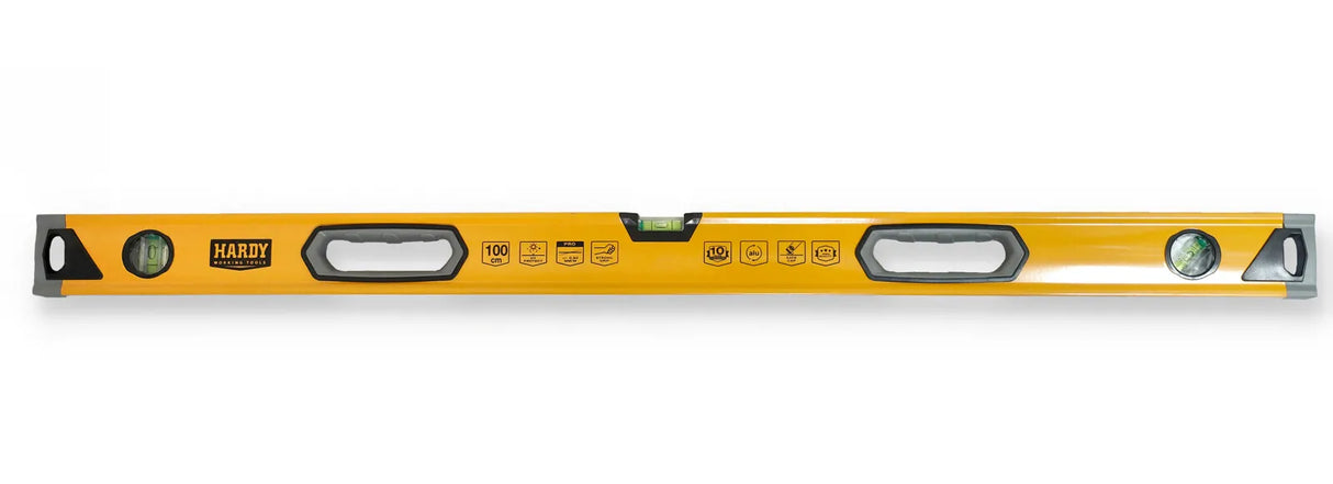 Hardy Spirit Level with Handle – 3 Bubbles – 60cm / 100cm / 180cm