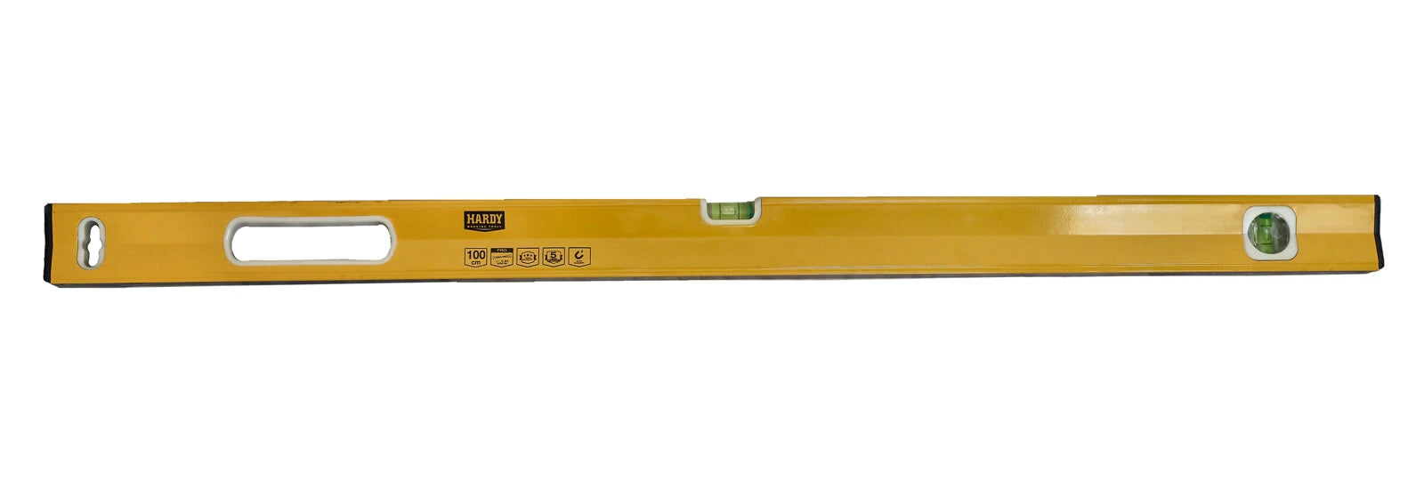 Hardy Wasserwaage 43 mit Magnet – 2 Libellen (40/60/100 cm)