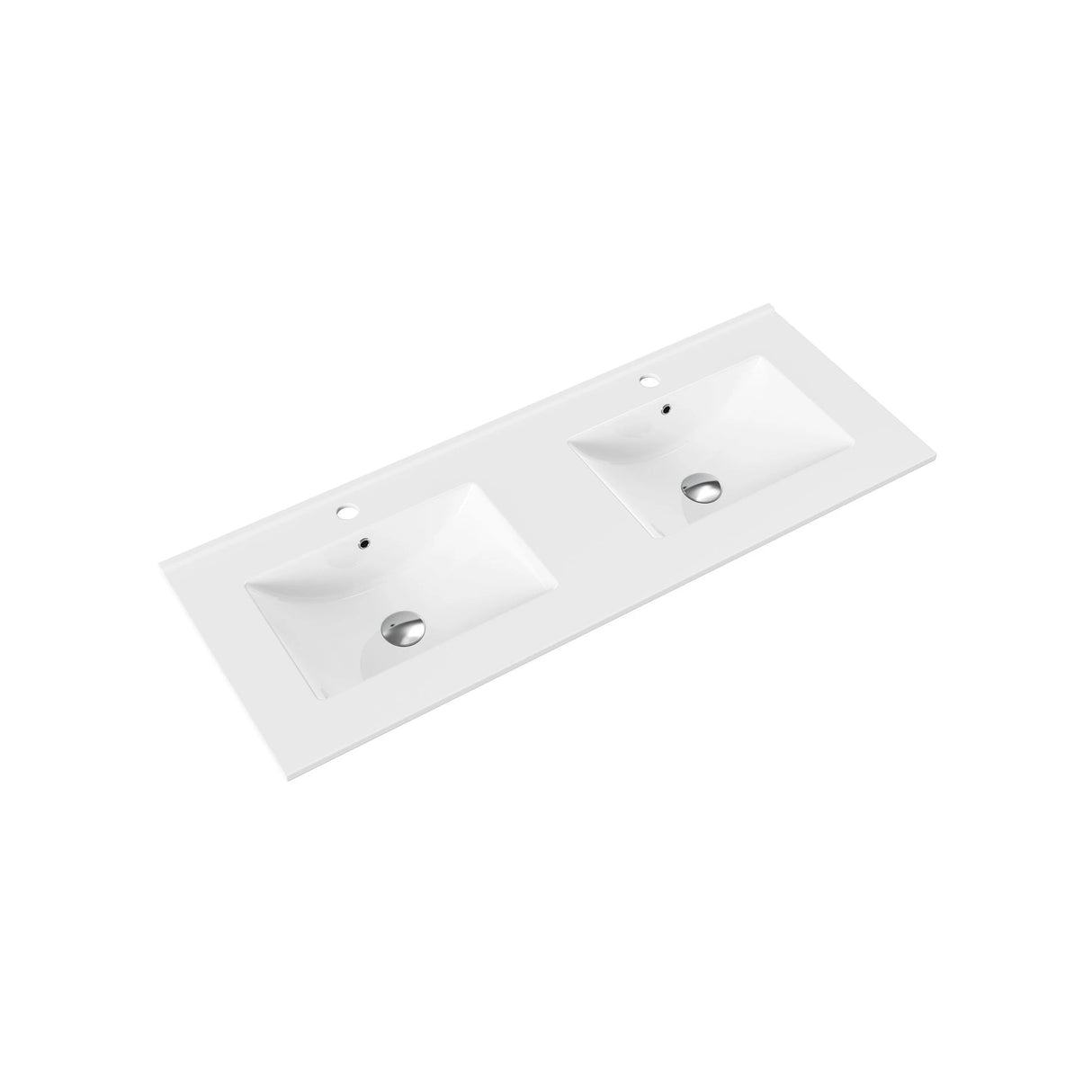 Hayat Wastafel 120 cm – 2 Wasbakken, Overloop & Kraangaten