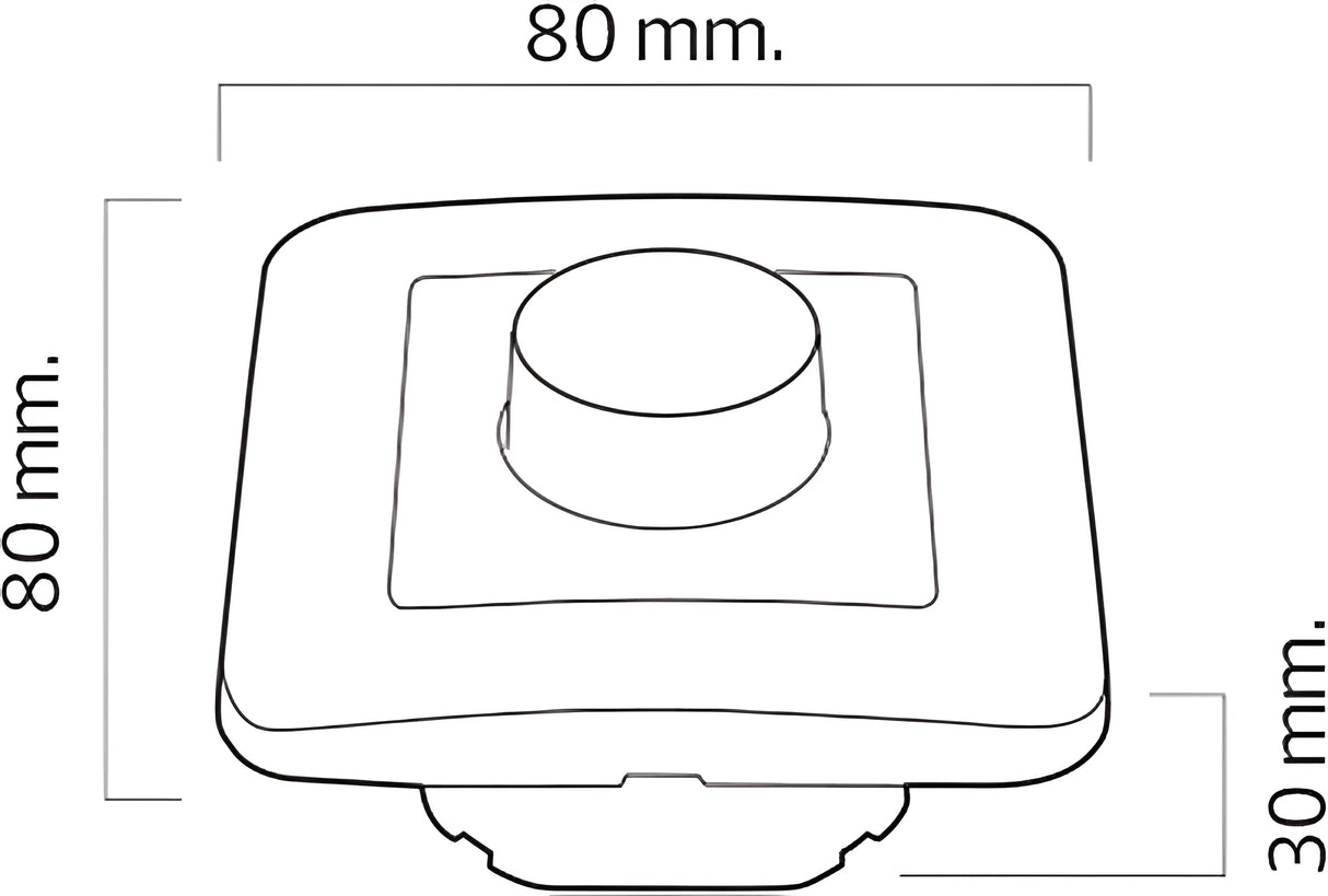 LED Dimmer - Horizon – Wit – 300W LED / 400W – Inbouw